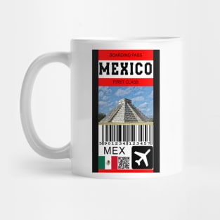 Mexico first class boarding pass Mug